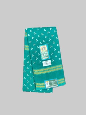 wax print sungudi saree